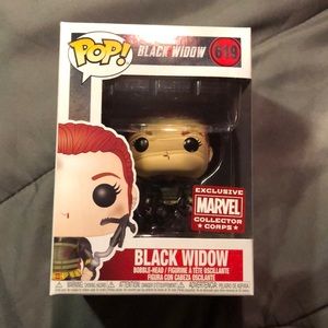 Funko Pop Black Widow Natasha Romanoff 619 Marvel Collector Corps Exclusive